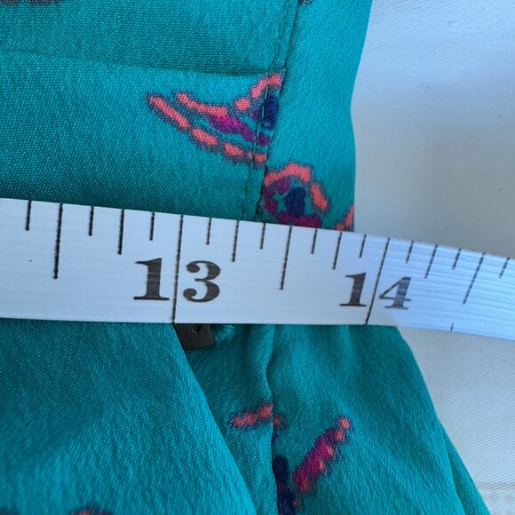 3 For $25 Roxy Mini Teal w Pink Paisley Mini Dress - Picture 9 of 10